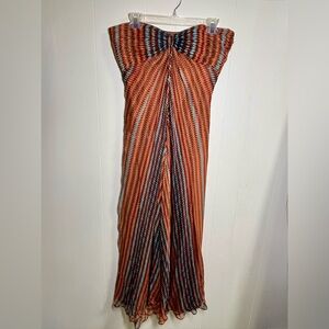 Laundry By Shelli Segal Multicolor Strapless Maxi Dress